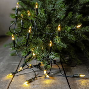 Lampki choinkowe LED 20 diod 2,85m Białe Ciepłe INDOOR