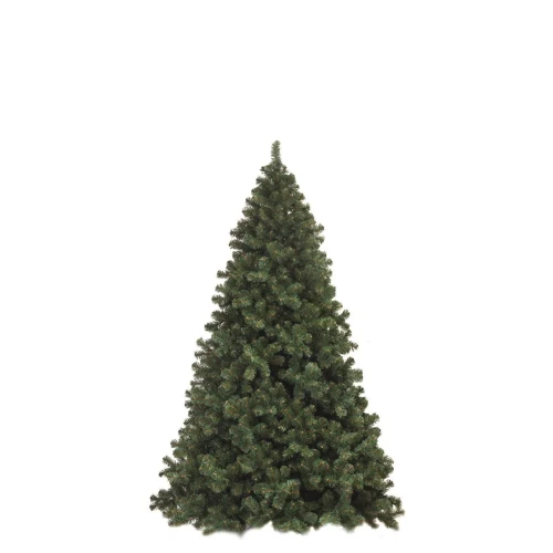 Sztuczna choinka Victoria V300 o klasycznym stożkowym kształcie, z gęstym zielonym igliwiem PVC, ustawiona na białym tle.