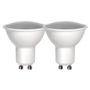 Zestaw 2x żarówka LED GU10 3W 3000k Biała ciepła kąt wiązki 105° 