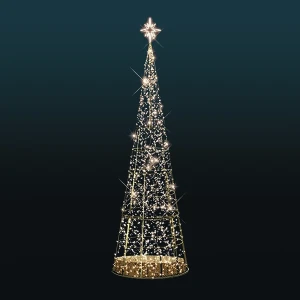 Choinka stożek aluminiowy LED 3D 11,15m wysokości AM-160045