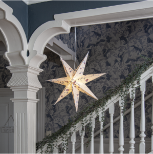 Gwiazda wisząca biała CARE 60cm