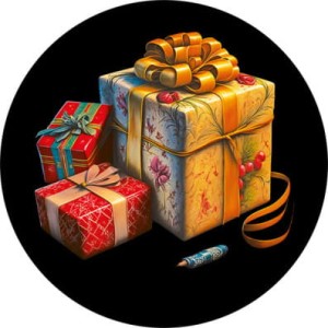 Gobos świąteczny Prezenty bez tła