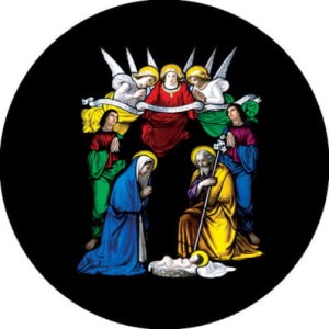 Gobos z motywem religijnym bez tła