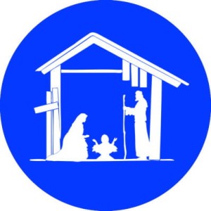 Gobos z motywem religijnym niebieskie tło