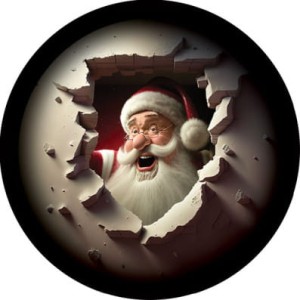 Gobos świąteczny Święty Mikołaj bez tła