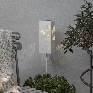 Dekoracja solarna ogrodowa LED wbijana i stojąca ALBALEAF