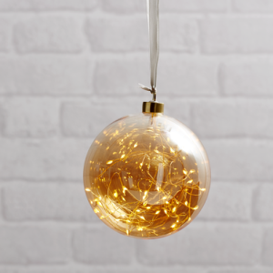 Bombka szklana z podświetleniem Led GLOW 15cm
