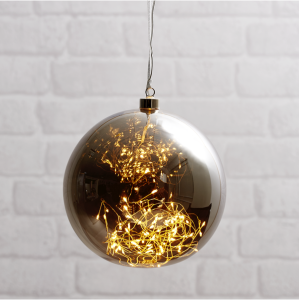 Bombka szklana z podświetleniem Led GLOW 20cm