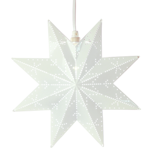 Gwiazda wisząca biała CLASSIC 28cm