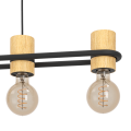 Lampa CHIEVELEY z pięcioma punktami światła rozmieszczonymi w jednej linii na czarnej metalowej konstrukcji.
