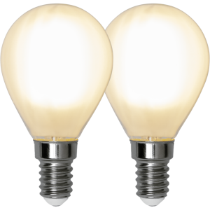2x żarówka LED E14 4,5W P45 FROSTED 2700k Biała ciepła dwupak