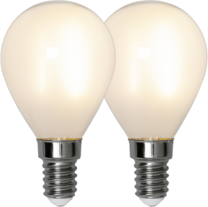 2x żarówka LED E14 1,4W P45 FROSTED 2700k Biała ciepła dwupak 