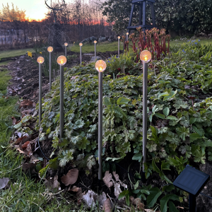 Dekoracja solarna 10 kul akrylowych LED wbijane BUBBLY 