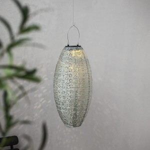 Lampion solarny ogrodowy LED wiszący FESTA zielony