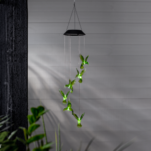 Dekoracja solarna ogrodowa LED wisząca KOLIBRY