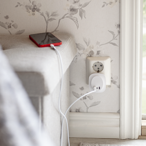 Lampka nocna LED z ładowarką USB-A i USB-C FUNCTIONAL 