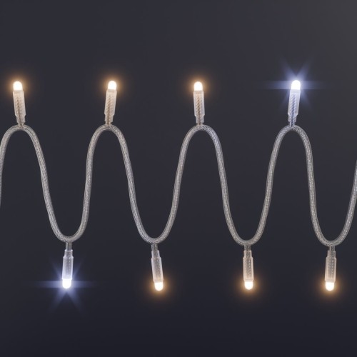 Profesjonalne lampki choinkowe LED 12 m z ciepłym białym światłem, system łączenia Superconnect