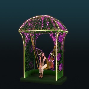 Iluminacja wolnostojąca LED Altana z Motylem 3D 3,2m wysokości AM-149093
