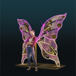 Iluminacja wolnostojąca LED Skrzydła Motyla 3D 2m wysokości AM-150264
