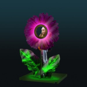 Iluminacja wolnostojąca LED Fotopunkt Gerber 3D 2,1m wysokości AM-150274