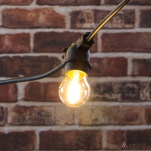 Girlanda ogrodowa modułowa 10m z 20 żarówkami LED G45 2W CLEAR FILAMENT