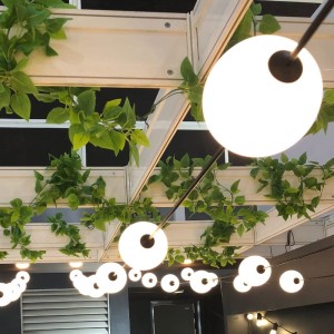 Girlanda ogrodowa modułowa VENEZIA 10 mlecznych kul LED IP67