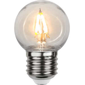 Żarówka LED PC E27 G45 1W 2200k biała ciepła Plastikowa