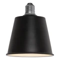 Żarówka LED Decoled Dream w kolorze czarnym, widziana lekko od dołu, z subtelnym światłem wydobywającym się spod stożka.