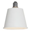 Żarówka LED E27 Decoled Dream w kolorze białym, matowe wykończenie, forma zbliżona do stożka, widok od frontu.