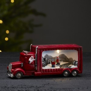 Scenka świąteczna Mikołaj w ciężarówce Led MERRYVILLE