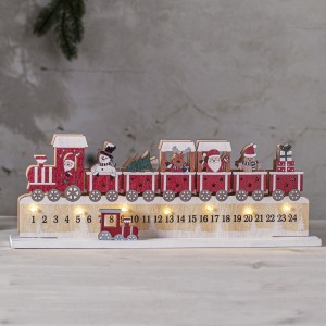 Świecznik kalendarz adwentowy drewniany Led JOLLY na baterie