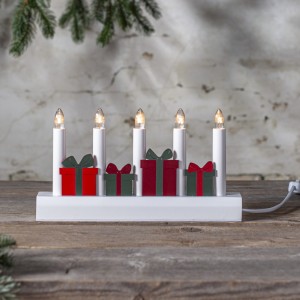 Świecznik drewniany kolorowy JULIA