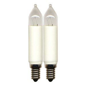 Zestaw 2x żarówka do świecznika E14 4W 18lm 16V
