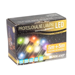 Lampki LED 10mb Zielone kabel zielony POLAMP