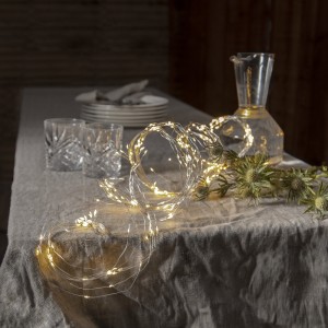 Łańcuch dekoracyjny LED DEW DROP wiązka 23 drucików biały dzienny 2800k