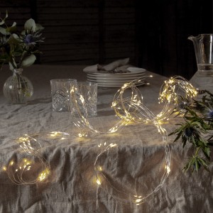 Łańcuch dekoracyjny LED DEW DROP wiązka 36 drucików biały dzienny 2800k