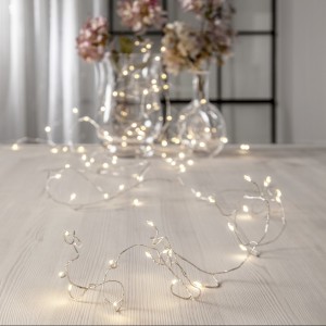 Łańcuch dekoracyjny LED DEW DROP 6m 100 diod biały ciepły 2800k