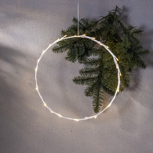 Dekoracja wianek z oświetleniem Led CRISPY 35cm na baterie