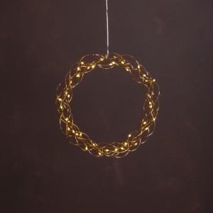 Dekoracja wianek z oświetleniem Led CURLY 30cm