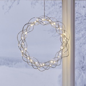 Dekoracja wianek z oświetleniem Led CURLY 30cm