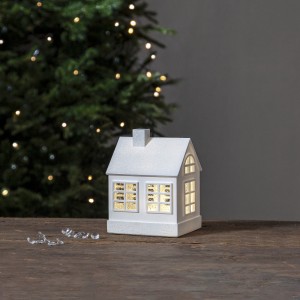 Dekoracja świąteczna domek z brokatowym płynem Led VINTER 15, 50cm na baterie