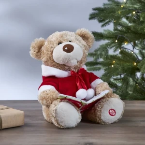 Dekoracja czytający miś MARRY PAL 28cm na baterie