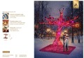Infografika dekoracji „Drzewo Zakochanych” 3D LED – różowe drzewo z sercami, metalowa konstrukcja, dwustronne liniowe LED NEON, wysokość ok. 3,9 m, szerokość 4,6 m, dekoracja eventowa AMLED