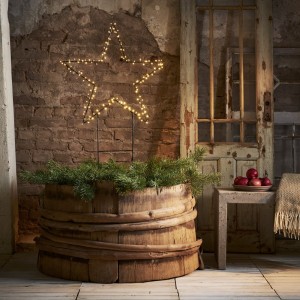 Dekoracja ogrodowa gwiazda LED wbijana BARLUMI 60cm