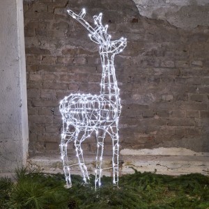 Dekoracja ogrodowa Jeleń Led PEGASUS 120cm wysokości