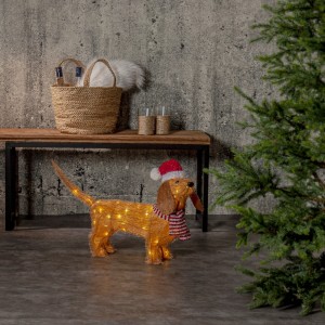 Figura ogrodowa piesek Led TECIDY 42cm na baterie