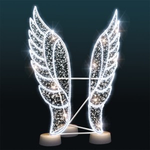 Dekoracja świąteczna iluminacja wolnostojąca LED Anielskie Skrzydła 3D 1,9m AM-150062