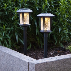 Zestaw 2x lampa solarna ogrodowa LED wbijana MONACO