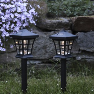 Zestaw 2x lampa solarna ogrodowa LED wbijana NIPPON
