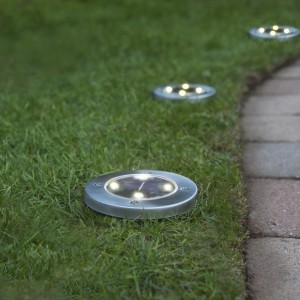 Zestaw 3x oprawa ogrodowa LED solarna LAWNLIGHT
